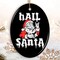 Hail Santa Heavy Metal Christmas Ornament, Emo Goth Rockstar.